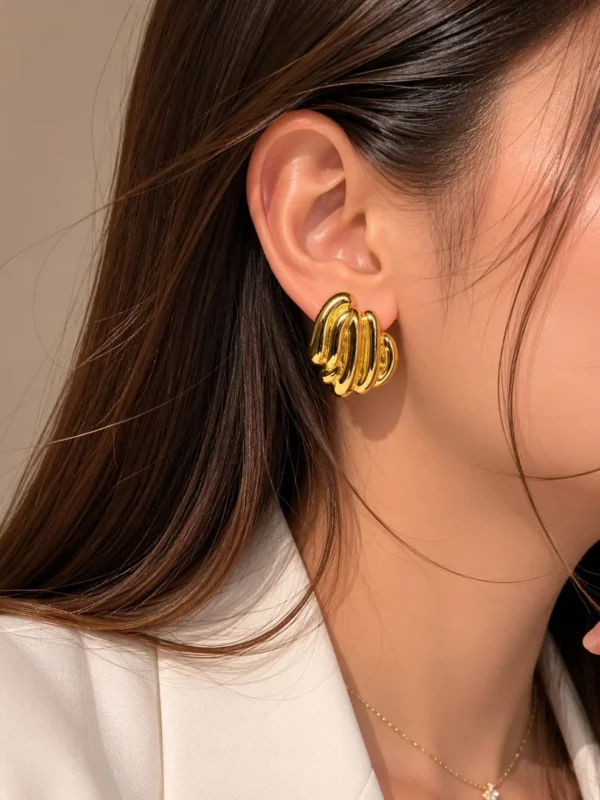 Auric Wave Hoops