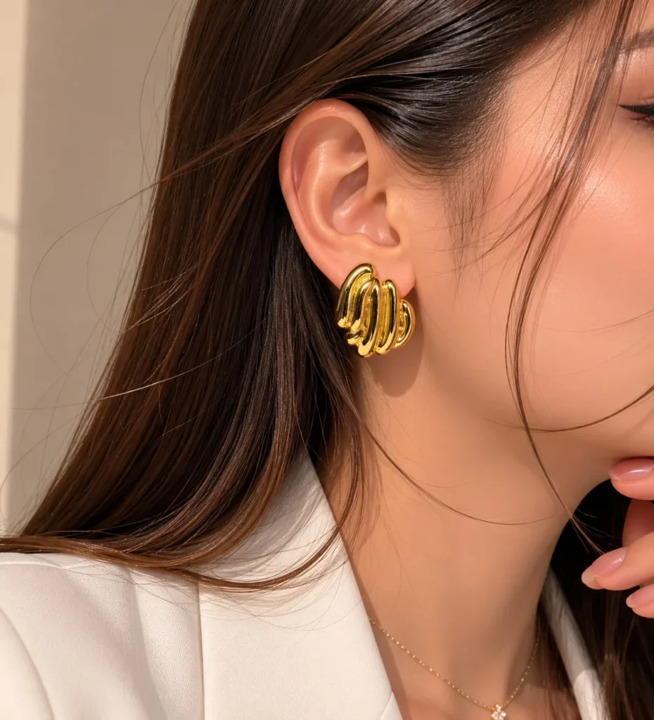 Auric Wave Hoops