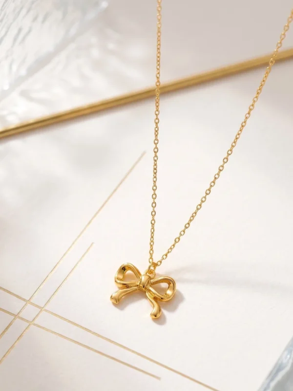 Golden Ribbon Necklace