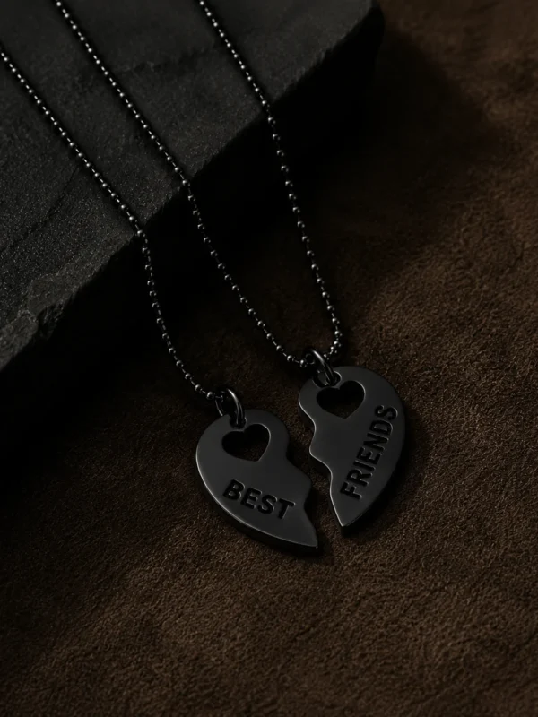 Best Friends Heart Necklace Set