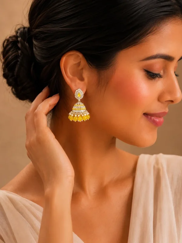 Marigold Jhumkas