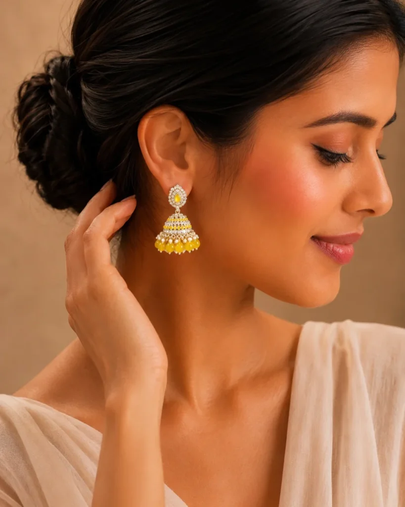 Marigold Jhumkas