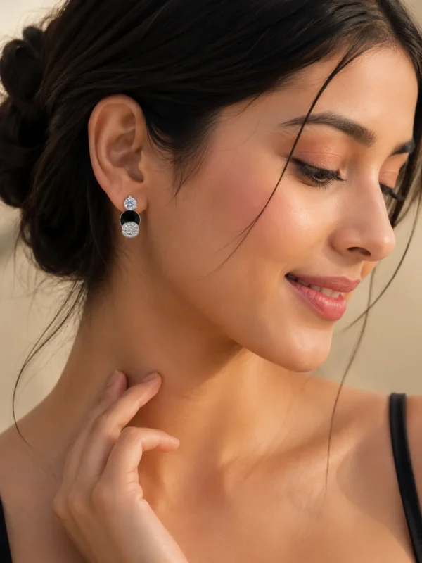 Midnight Spark Drop Earrings