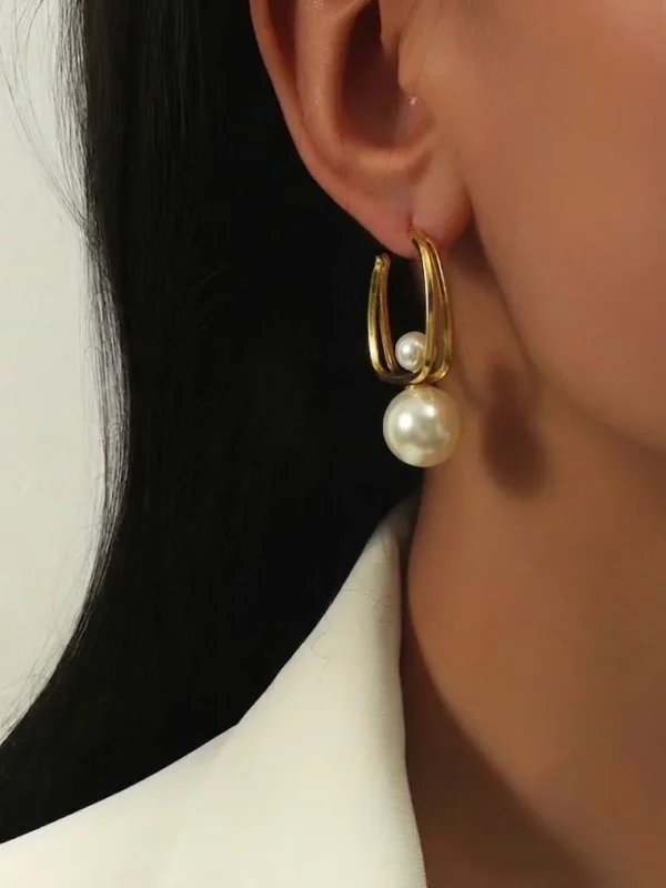 Pearl Harmony Hoops