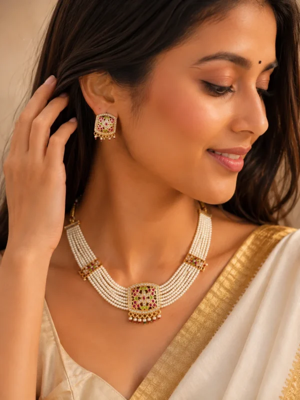 Royal Kundan Pearl Set