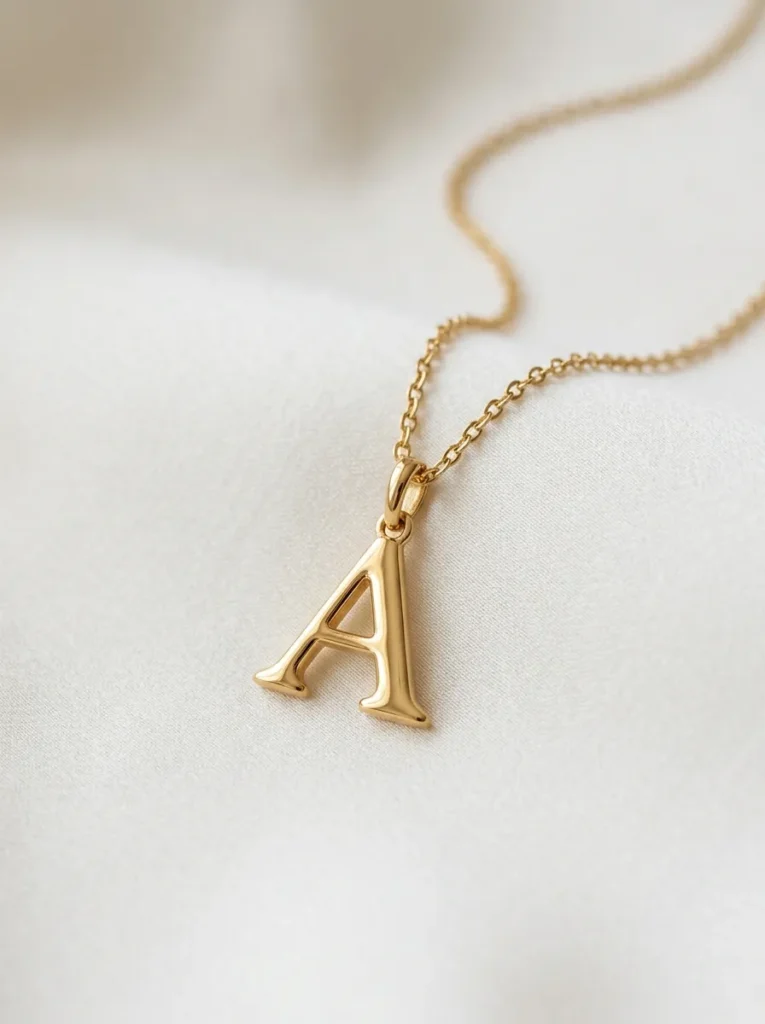 Initial Letter Pendant Necklace