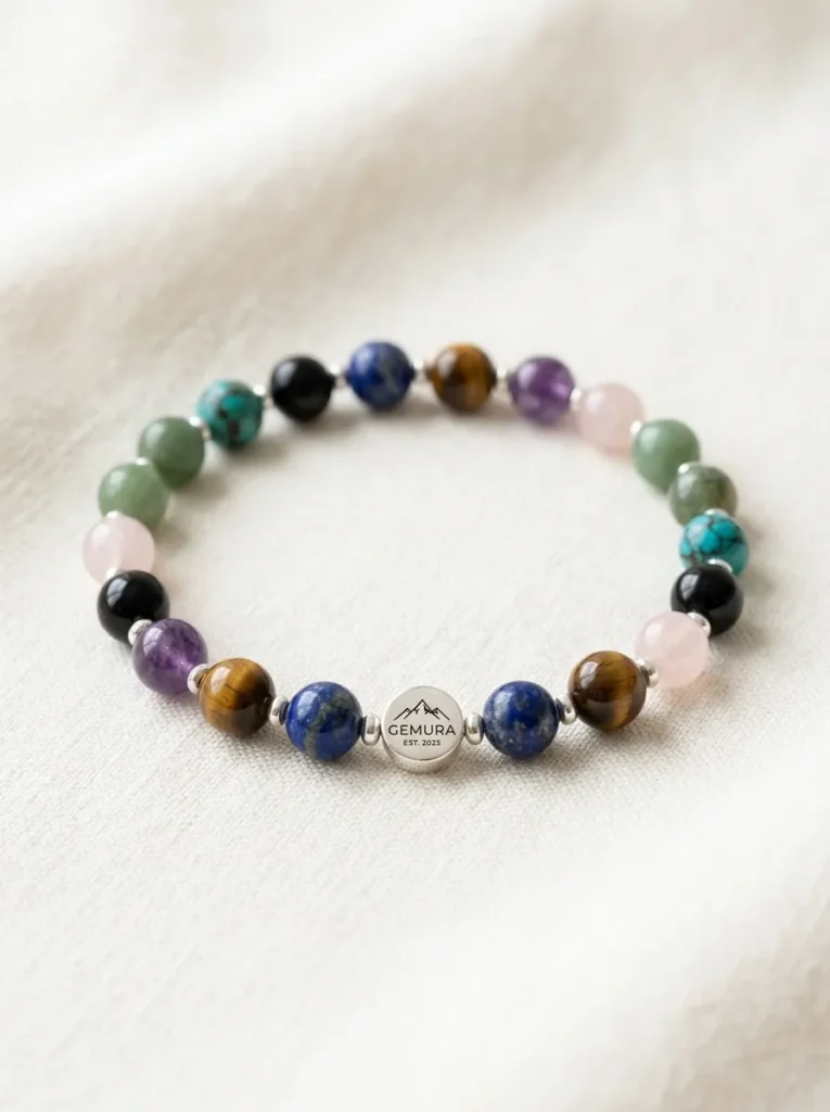 Beaded Natural Stone Bracelet