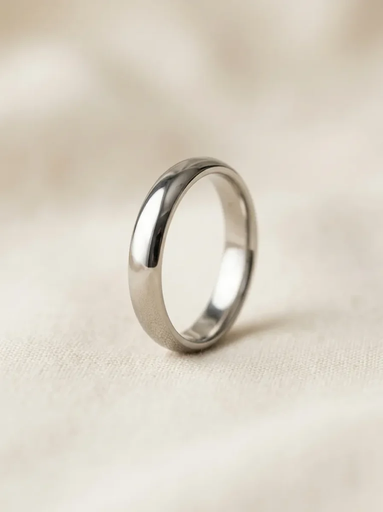 Minimal Steel Band Ring