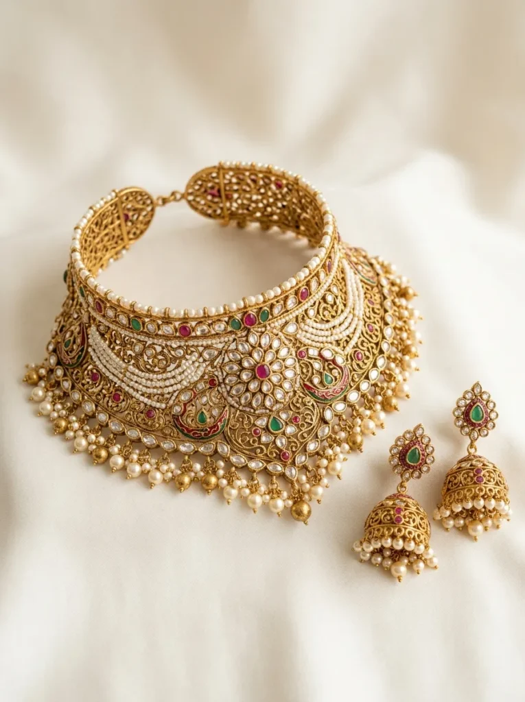 Bridal Choker Necklace Set