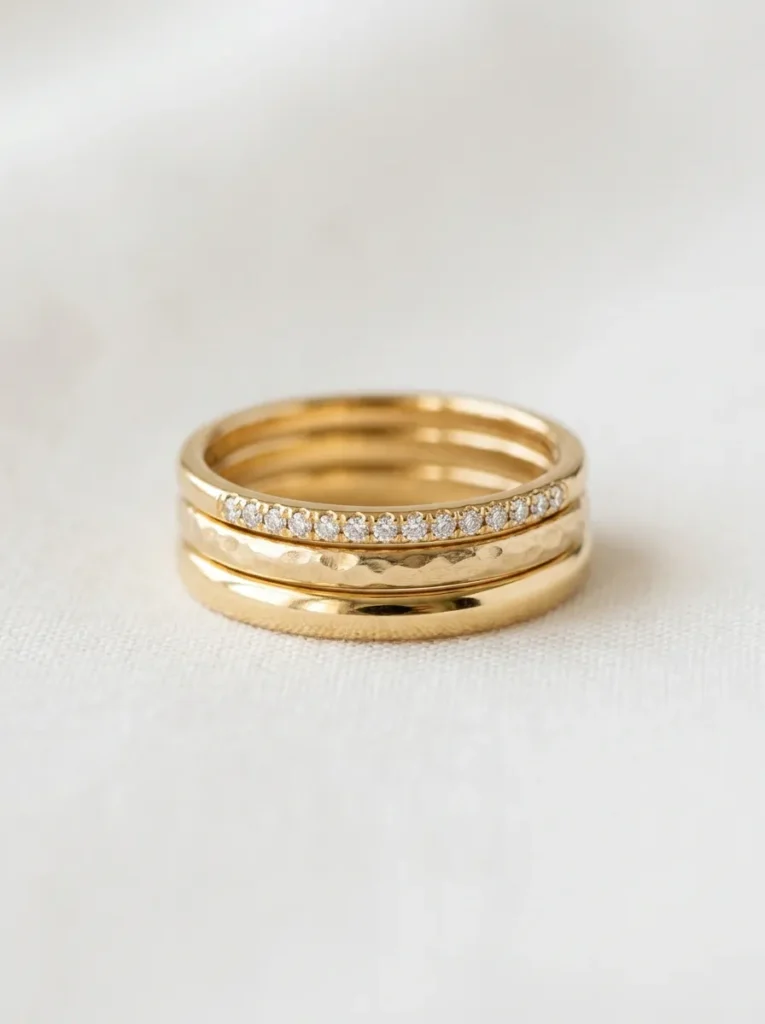 Minimal Stackable Bands (Set of 3)